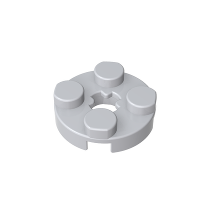 GDS-609 - Plate Round 2 x 2 with Axle Hole Type 1 (+ Opening)