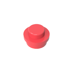 GDS-615 - Plate Round 1 x 1 with Solid Stud
