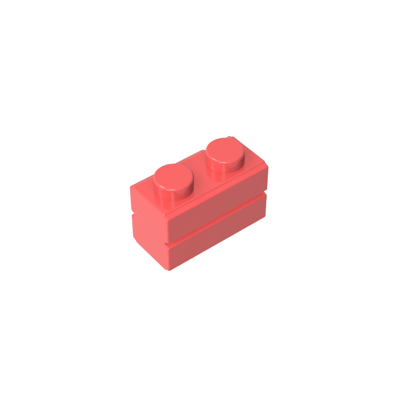 GDS-631 - Brick Special 1 x 2 with Masonry Brick Profile