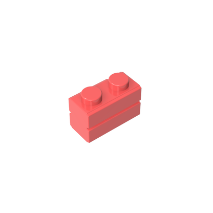 GDS-631 - Brick Special 1 x 2 with Masonry Brick Profile