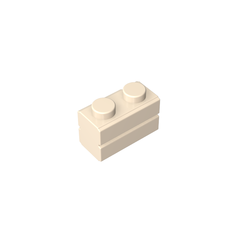 GDS-631 - Brick Special 1 x 2 with Masonry Brick Profile
