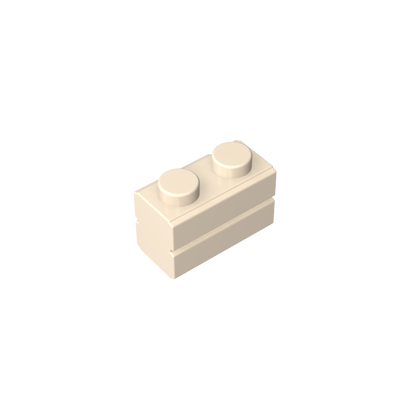 GDS-631 - Brick Special 1 x 2 with Masonry Brick Profile