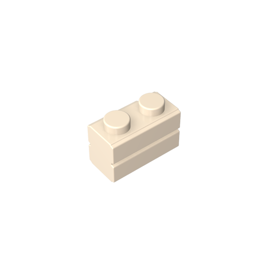 GDS-631 - Brick Special 1 x 2 with Masonry Brick Profile