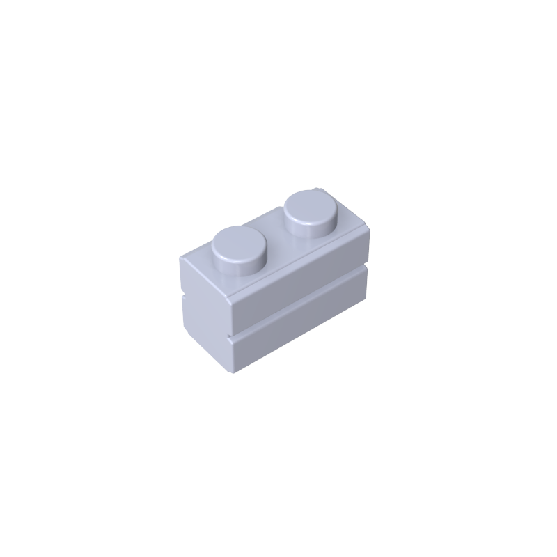 GDS-631 - Brick Special 1 x 2 with Masonry Brick Profile