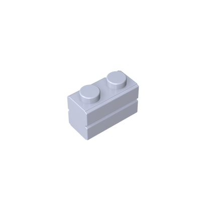 GDS-631 - Brick Special 1 x 2 with Masonry Brick Profile
