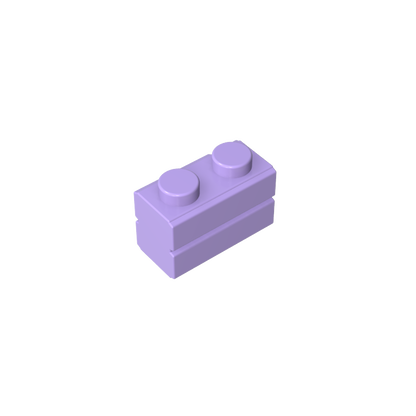 GDS-631 - Brick Special 1 x 2 with Masonry Brick Profile