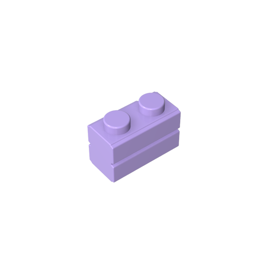 GDS-631 - Brick Special 1 x 2 with Masonry Brick Profile