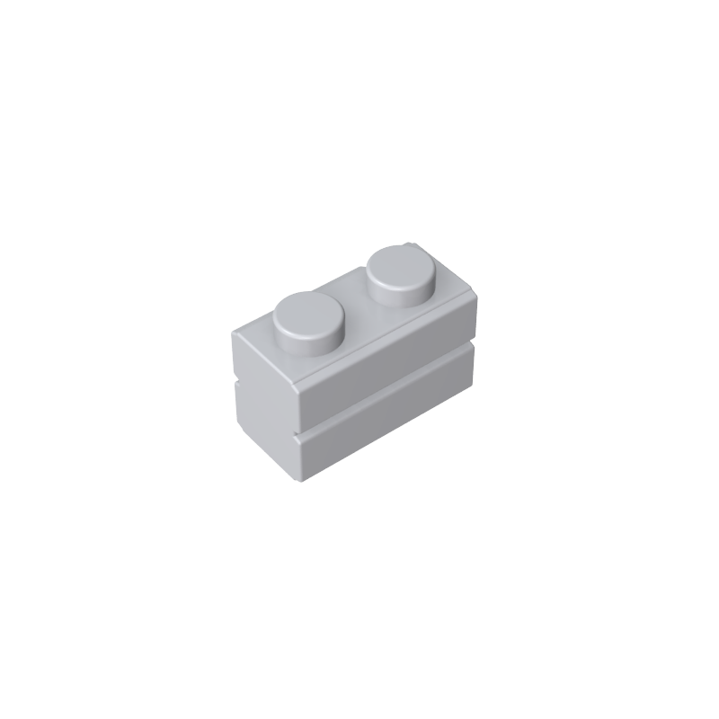 GDS-631 - Brick Special 1 x 2 with Masonry Brick Profile