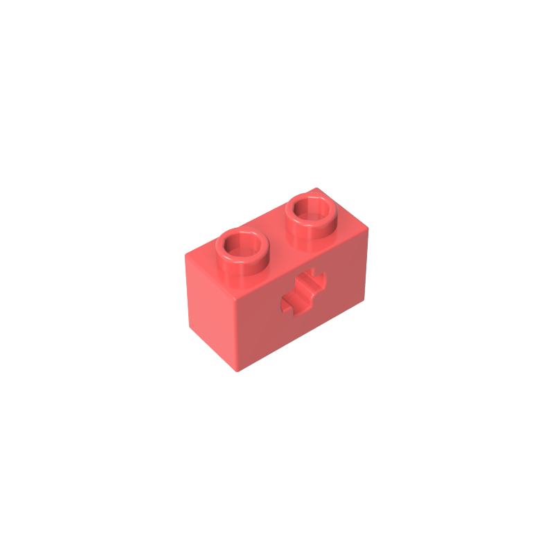 GDS-633 - Technic Brick 1 x 2 with Axle Hole Type 1 [+ Opening] and Bottom Pin