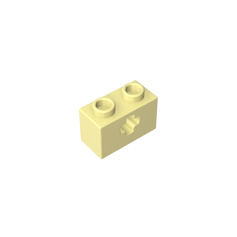 GDS-633 - Technic Brick 1 x 2 with Axle Hole Type 1 [+ Opening] and Bottom Pin