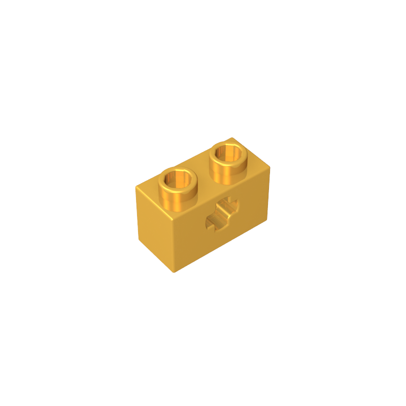GDS-633 - Technic Brick 1 x 2 with Axle Hole Type 1 [+ Opening] and Bottom Pin