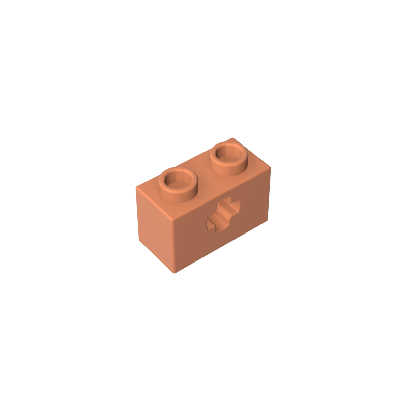 GDS-633 - Technic Brick 1 x 2 with Axle Hole Type 1 [+ Opening] and Bottom Pin