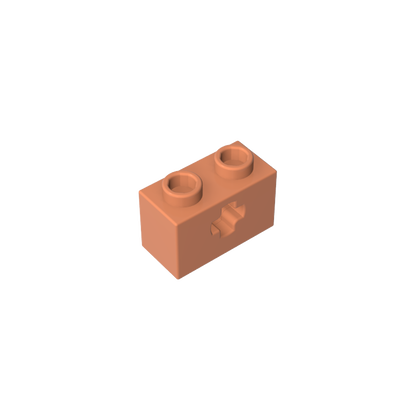 GDS-633 - Technic Brick 1 x 2 with Axle Hole Type 1 [+ Opening] and Bottom Pin