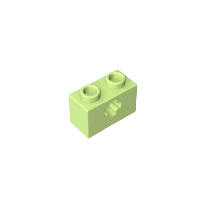 GDS-633 - Technic Brick 1 x 2 with Axle Hole Type 1 [+ Opening] and Bottom Pin