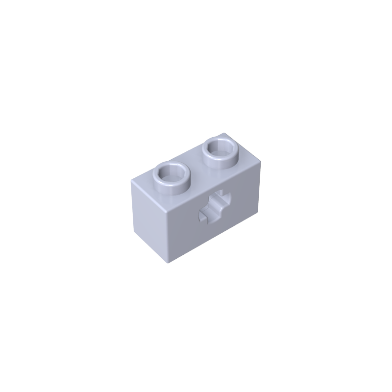 GDS-633 - Technic Brick 1 x 2 with Axle Hole Type 1 [+ Opening] and Bottom Pin