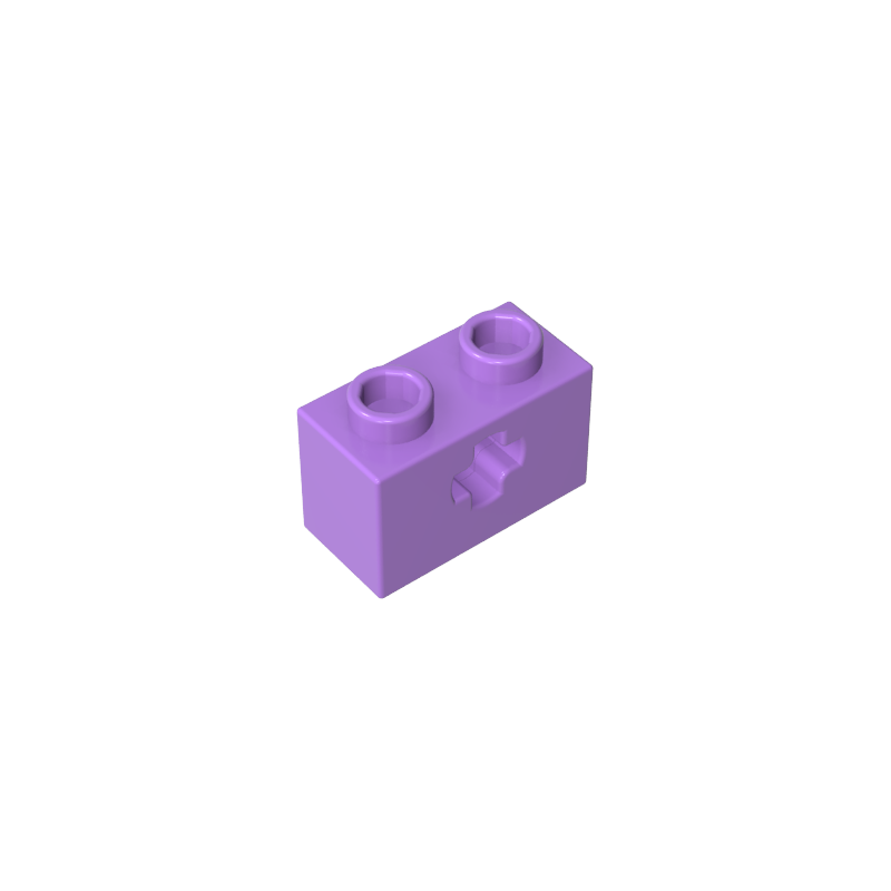 GDS-633 - Technic Brick 1 x 2 with Axle Hole Type 1 [+ Opening] and Bottom Pin