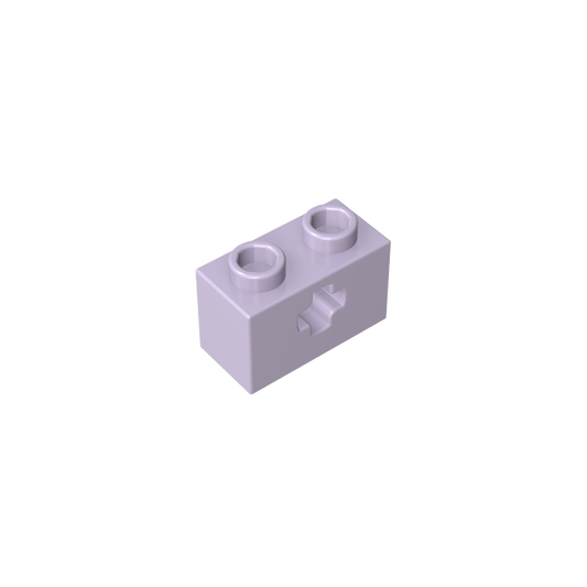 GDS-633 - Technic Brick 1 x 2 with Axle Hole Type 1 [+ Opening] and Bottom Pin