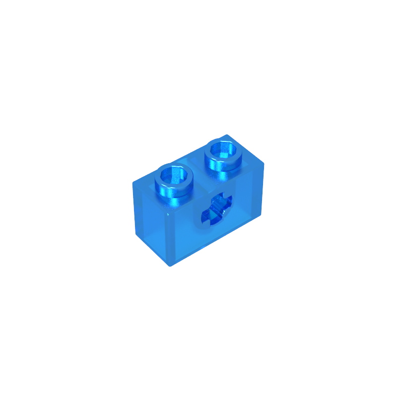 GDS-633 - Technic Brick 1 x 2 with Axle Hole Type 1 [+ Opening] and Bottom Pin