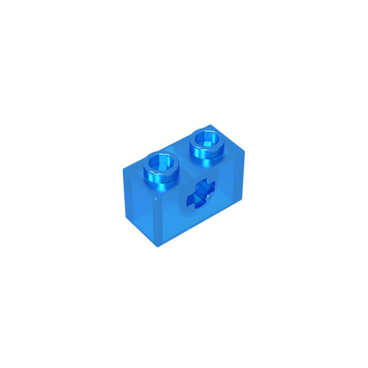 GDS-633 - Technic Brick 1 x 2 with Axle Hole Type 1 [+ Opening] and Bottom Pin