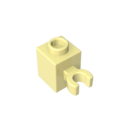 GDS-647 - Brick Special 1 x 1 with Clip Vertical [Open O Clip, Hollow Stud]