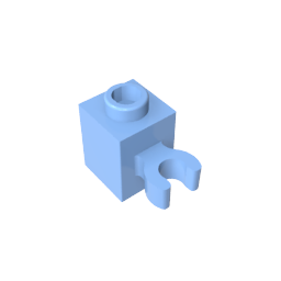 GDS-647 - Brick Special 1 x 1 with Clip Vertical [Open O Clip, Hollow Stud]