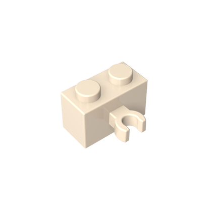 GDS-651 - Brick Special 1 x 2 with Vertical Clip [Thick U Clip]