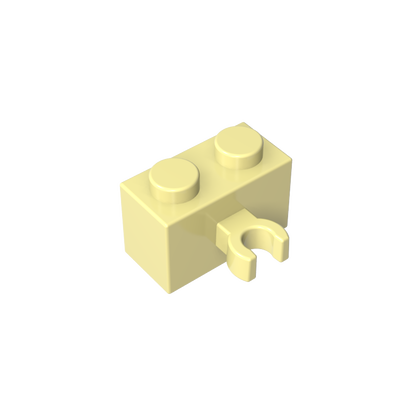 GDS-651 - Brick Special 1 x 2 with Vertical Clip [Thick U Clip]