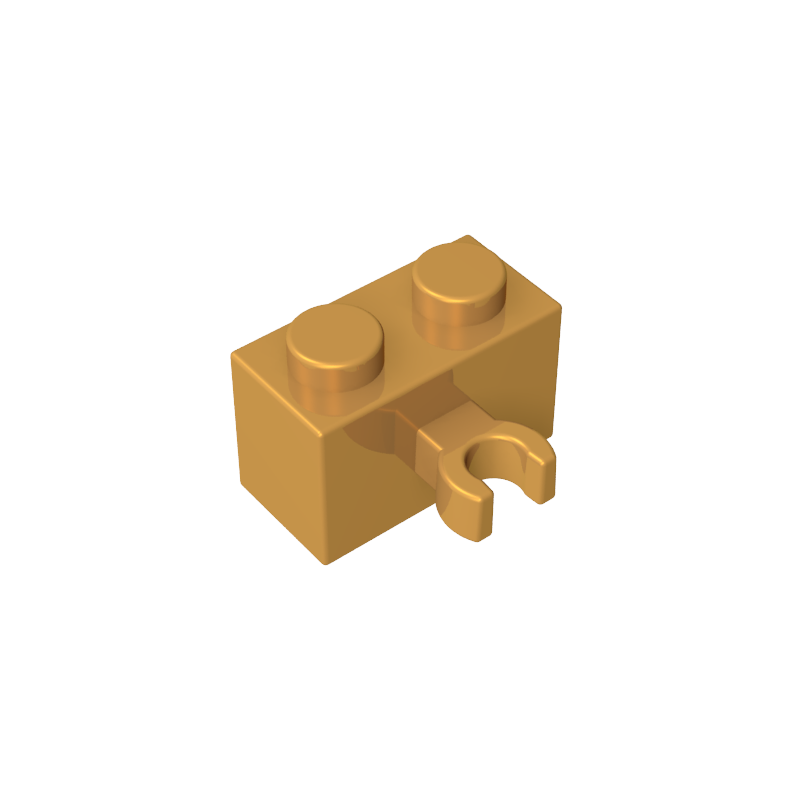GDS-651 - Brick Special 1 x 2 with Vertical Clip [Thick U Clip]