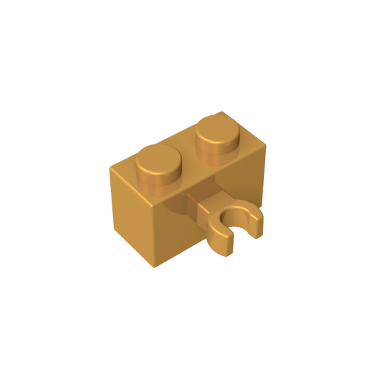 GDS-651 - Brick Special 1 x 2 with Vertical Clip [Thick U Clip]