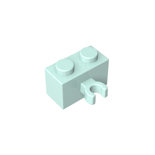 GDS-651 - Brick Special 1 x 2 with Vertical Clip [Thick U Clip]