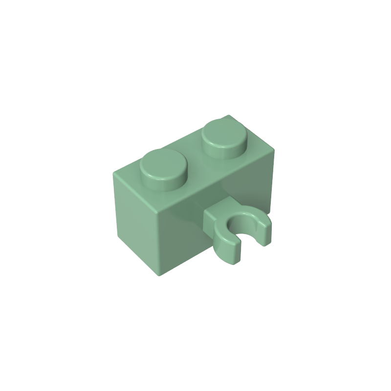 GDS-651 - Brick Special 1 x 2 with Vertical Clip [Thick U Clip]