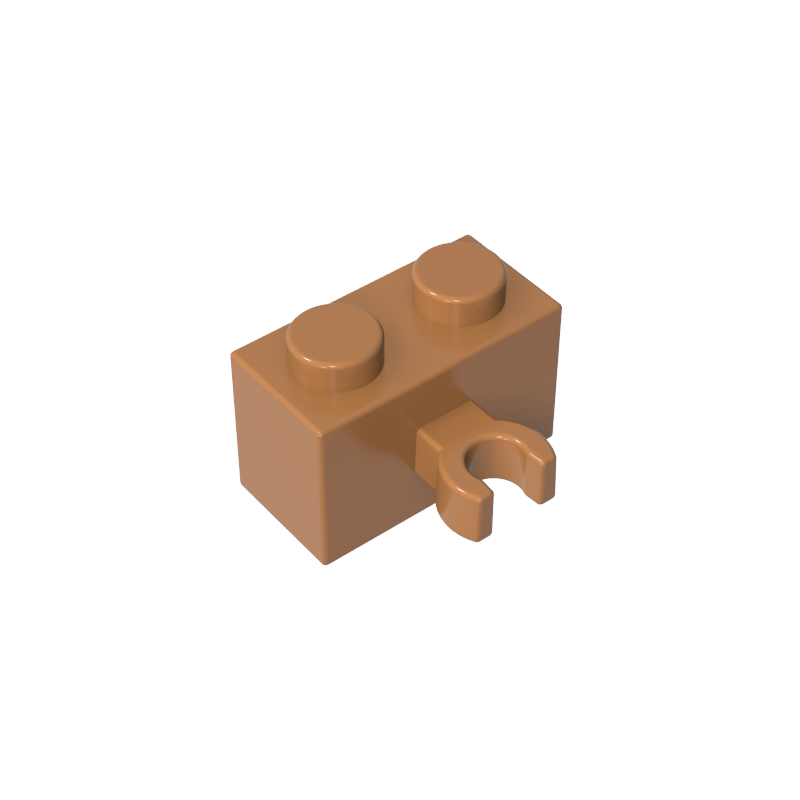 GDS-651 - Brick Special 1 x 2 with Vertical Clip [Thick U Clip]