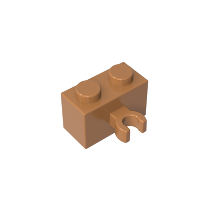 GDS-651 - Brick Special 1 x 2 with Vertical Clip [Thick U Clip]
