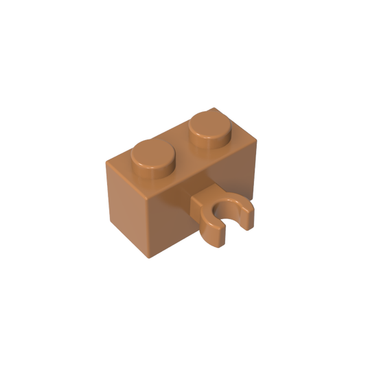 GDS-651 - Brick Special 1 x 2 with Vertical Clip [Thick U Clip]
