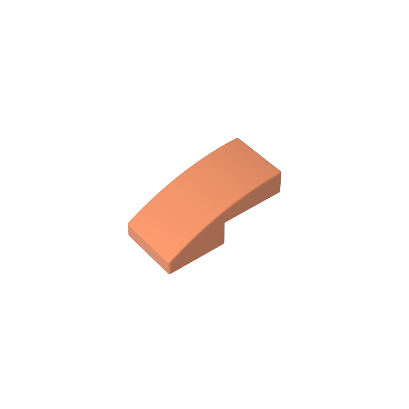 GDS-656 - Slope Curved 2 x 1 No Studs [1/2 Bow]