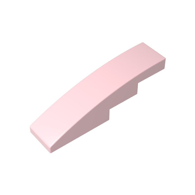 GDS-658 - Slope Curved 4 x 1 No Studs [Stud Holder with Asymmetric Ridges]