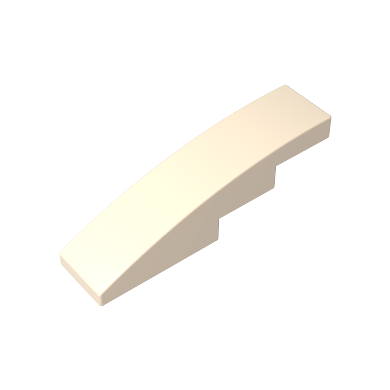 GDS-658 - Slope Curved 4 x 1 No Studs [Stud Holder with Asymmetric Ridges]