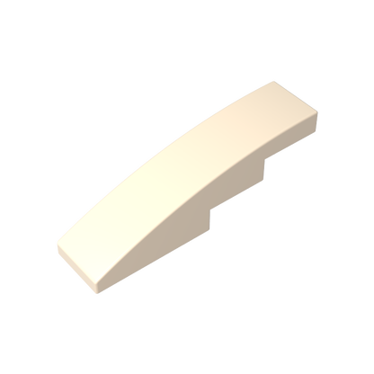 GDS-658 - Slope Curved 4 x 1 No Studs [Stud Holder with Asymmetric Ridges]