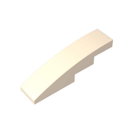 GDS-658 - Slope Curved 4 x 1 No Studs [Stud Holder with Asymmetric Ridges]