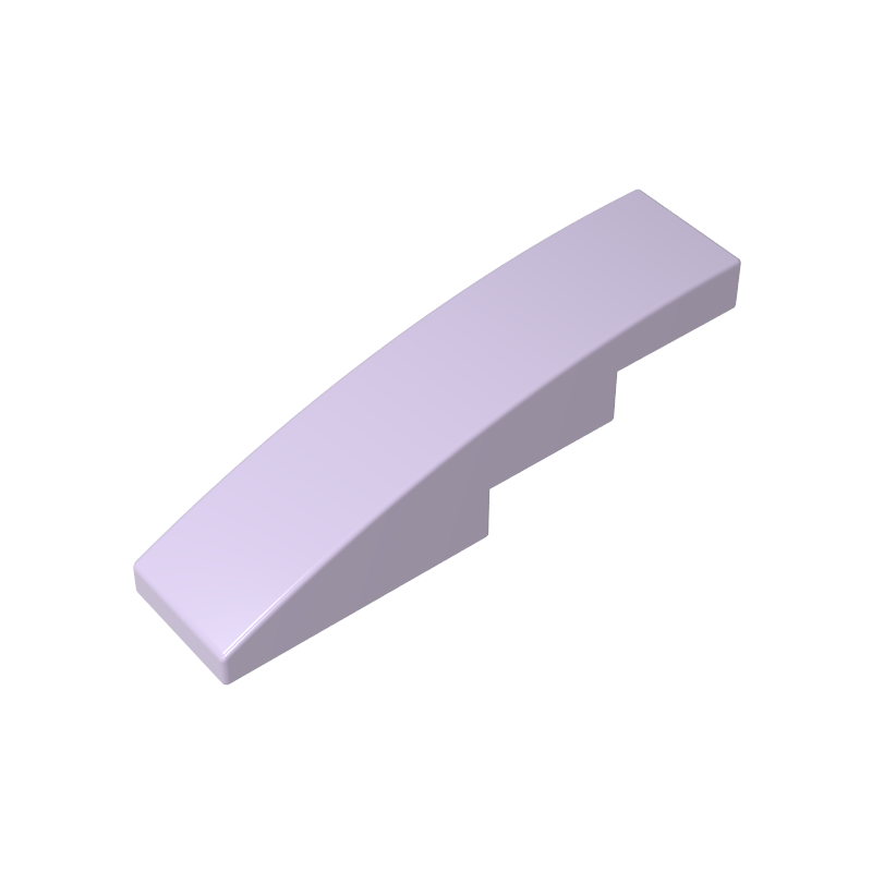 GDS-658 - Slope Curved 4 x 1 No Studs [Stud Holder with Asymmetric Ridges]