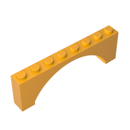 GDS-677 - Brick Arch 1 x 8 x 2 Raised