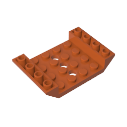 GDS-684 - Slope Inverted 45 Degrees 6 x 4 Double with 4 x 4 Cutout and 3 Holes