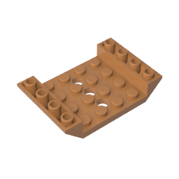 GDS-684 - Slope Inverted 45 Degrees 6 x 4 Double with 4 x 4 Cutout and 3 Holes