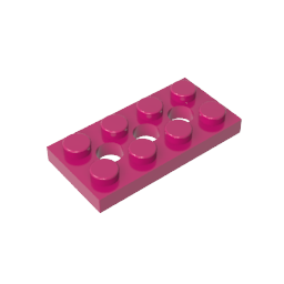 GDS-697 - Technic Plate 2 x 4 [3 Holes]