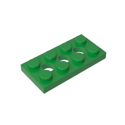 GDS-697 - Technic Plate 2 x 4 [3 Holes]