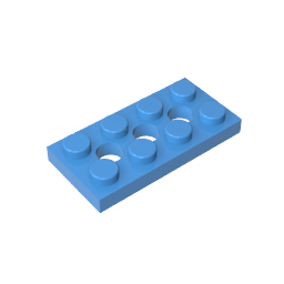 GDS-697 - Technic Plate 2 x 4 [3 Holes]