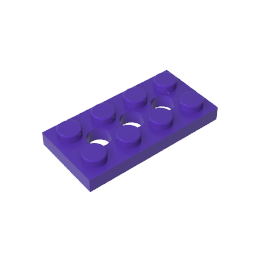 GDS-697 - Technic Plate 2 x 4 [3 Holes]