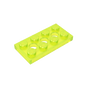 GDS-697 - Technic Plate 2 x 4 [3 Holes]