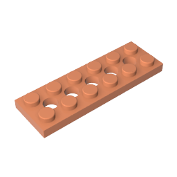 GDS-698 - Technic Plate 2 x 6 [5 Holes]