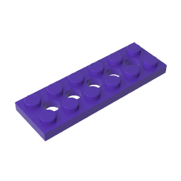 GDS-698 - Technic Plate 2 x 6 [5 Holes]